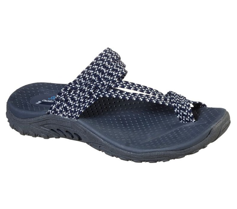 Skechers Dam Marinblå Flip Flop - Reggae - Interlace - Sverige (UOJGT-8654)